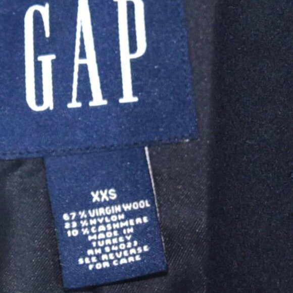 GAP Navy Wool Cashmere Blend Blazer XXS 3/4 Classic Prep Kidswear - Picture 5 of 7